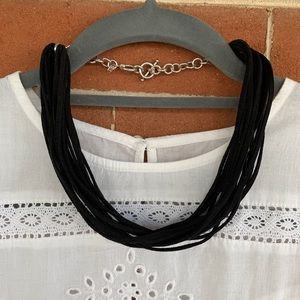Silpada Multi Strand Leather Necklace Togg…